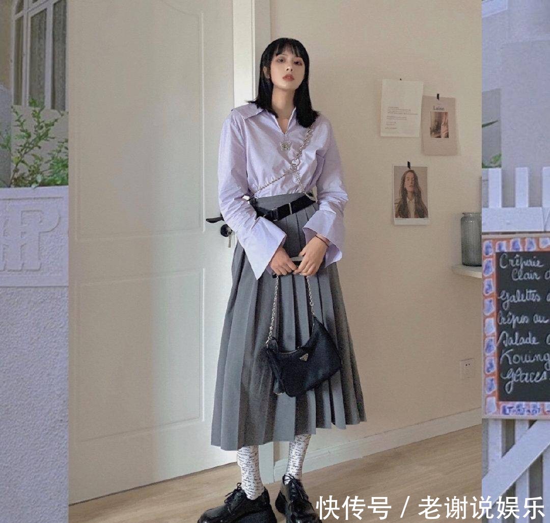 「前卫」女生不要总穿“打底裤”，试试这么搭，淑女又显高
