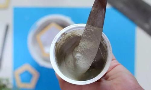 『内层涂抹』用硬纸皮制作精美的水泥几何花盆,用来种多肉植物太好看了