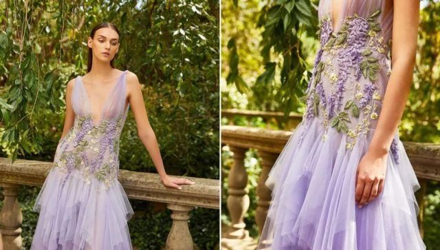  #洗脑#爱上了！和春风一起抵达的香芋紫，比淡黄的长裙还洗脑