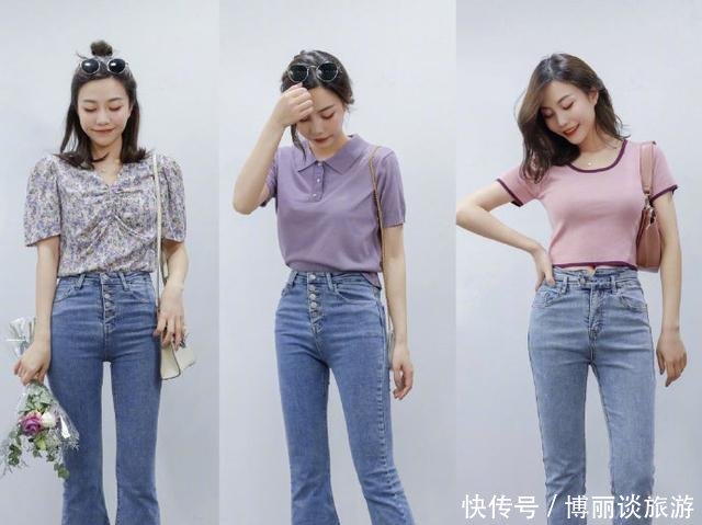  女生@小个子女生的牛仔穿搭法则，照着穿简约大方显高显瘦，实际不普通