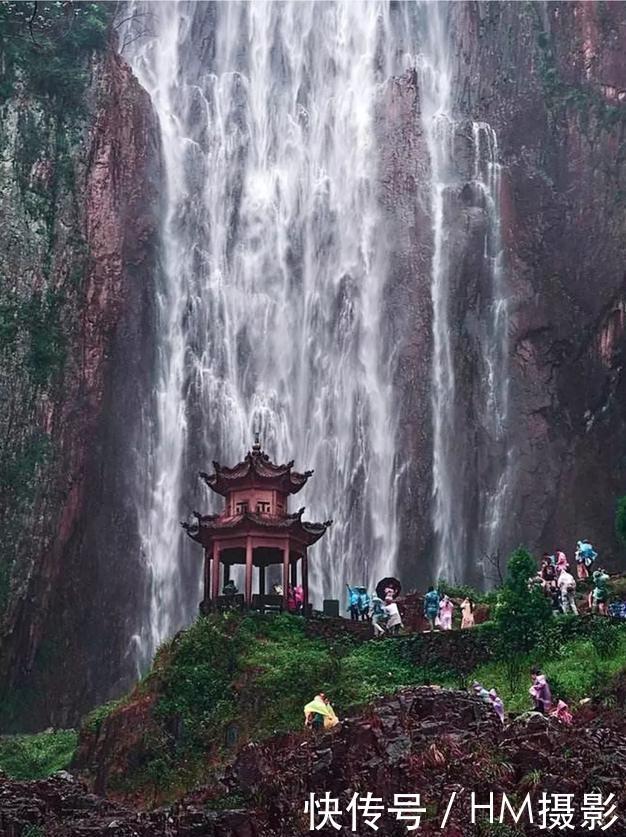 惊艳中华第一高瀑,罕见百米落差