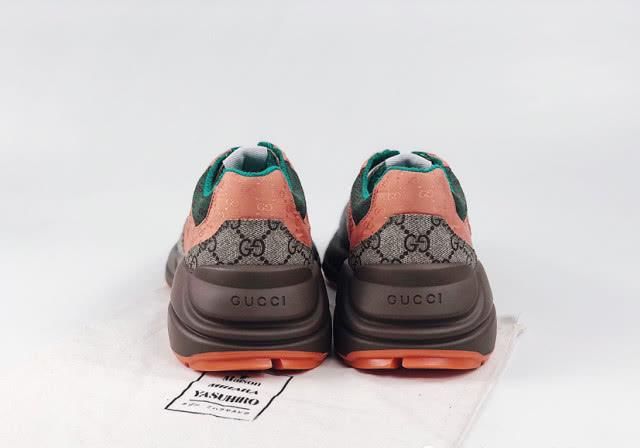  『复古』古驰Gucci 反光皮革复古老爹鞋