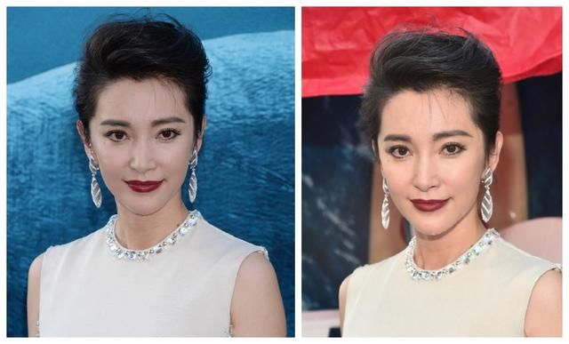 45岁李冰冰冻龄有方，优雅长裙现身首映礼，现场图竟然堪比精修