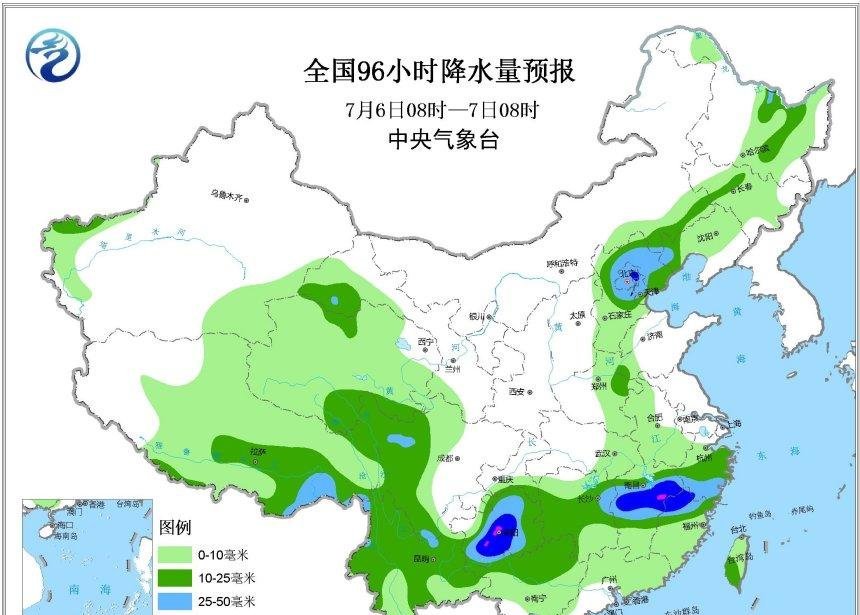 又在围绕山东北方新一轮中到大雨暴雨将落在以下地区