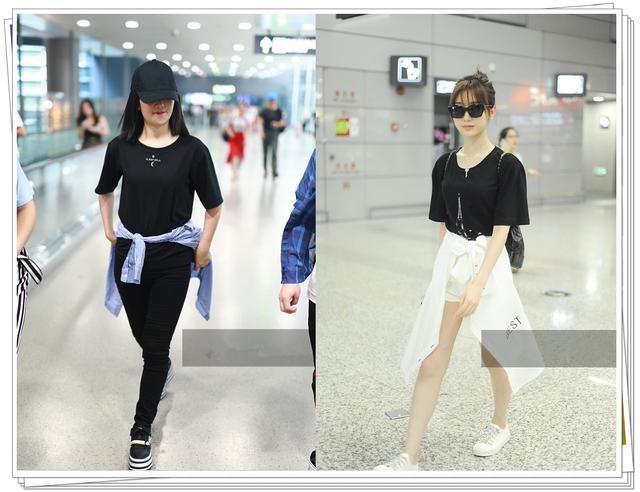 没毛晓彤少女脸真别把衬衫系腰上，像谢娜一样秒变女汉子就尴尬了