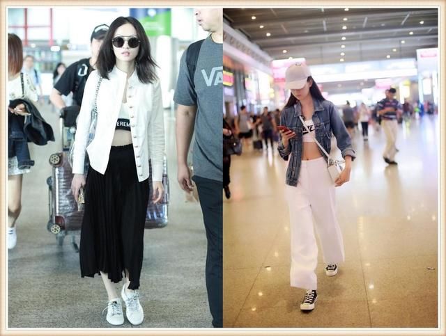 本以为穿小背心的张韶涵腰已经够细了，但看到乔欣，我沉默了！