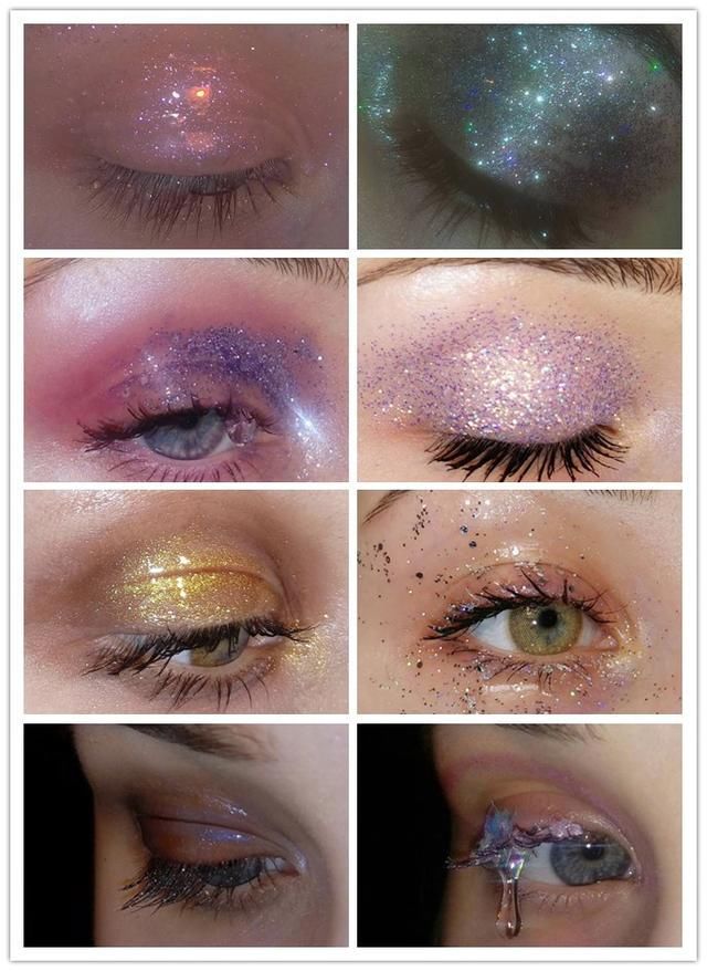 将银河画在了眉眼间，bulingbuling眼妆超惊艳，日常淡妆也适合！