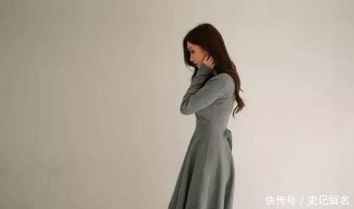  『青灰』美人美图：孙允珠，青灰雅然端淑居家连衣裙！