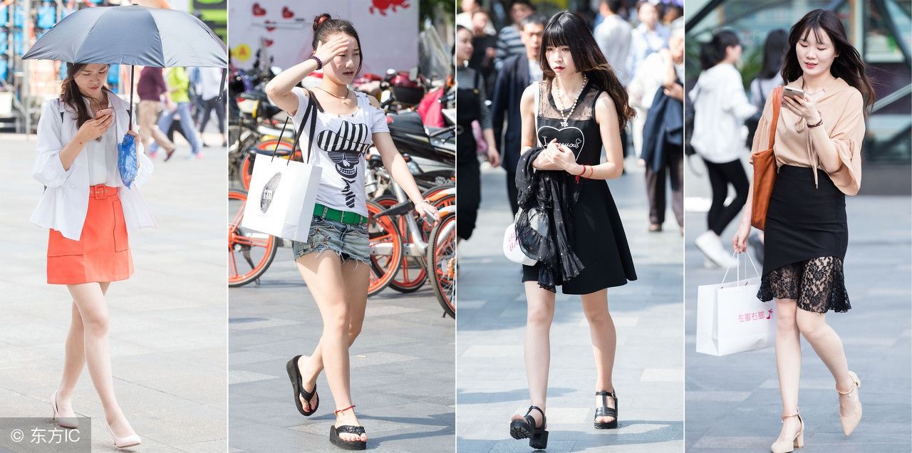 街拍北京美女，小姐姐就是有范儿