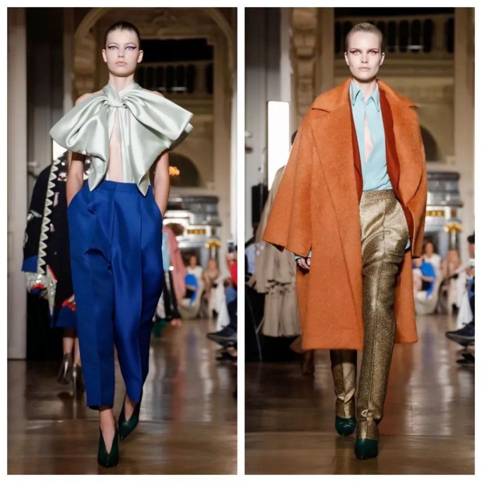 花团包围脸庞，羽毛变成云朵，世界上没有Valentino不敢做的少女