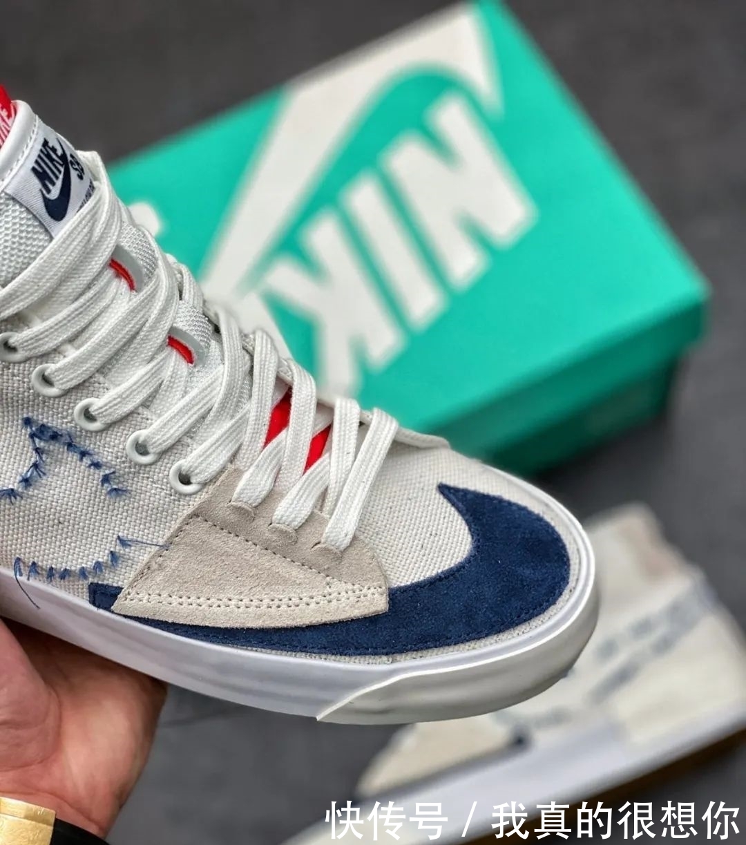  「设计」勾子“偷工减料”！Nike Blazer SB 拆线勾开箱测评！