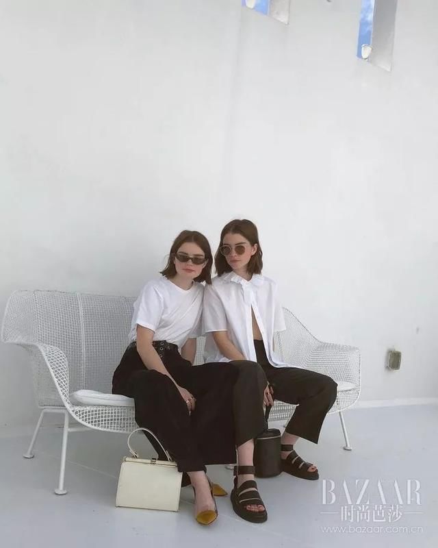 双胞胎在时尚圈正流行，而她们1+1