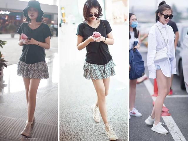 马思纯穿泳装裙现身机场,坐下后尽显美腿,网友:欧豪不知珍惜!