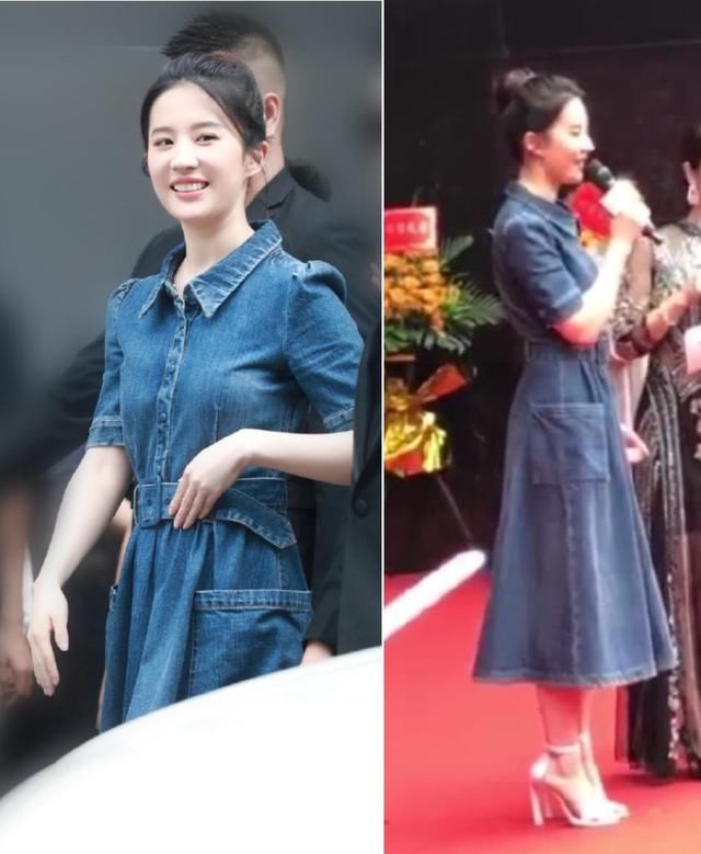 “神仙姐姐”回来了,刘亦菲瘦回颜值巅峰,一袭牛仔裙美出新天际