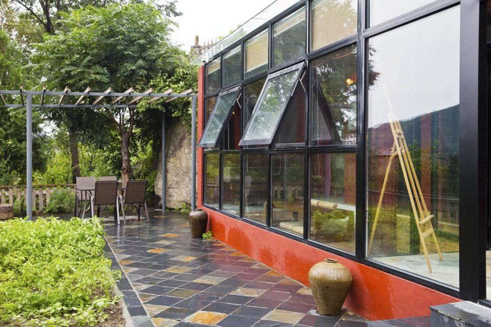 淳朴的山里人，干净的农家院，地道的山野菜