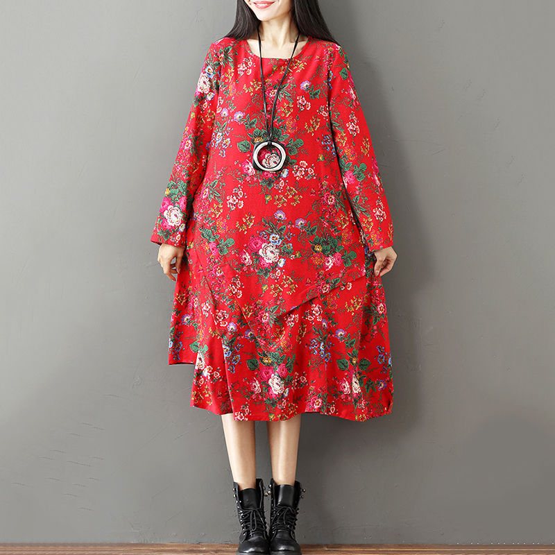 高高瘦瘦感觉是穿出来的,不信瞧瞧下图的亚麻裙,是不是很美