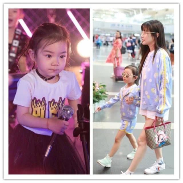 李小璐的女儿和戚薇的女儿，穿搭有明显差距，网友：穷养和富养？