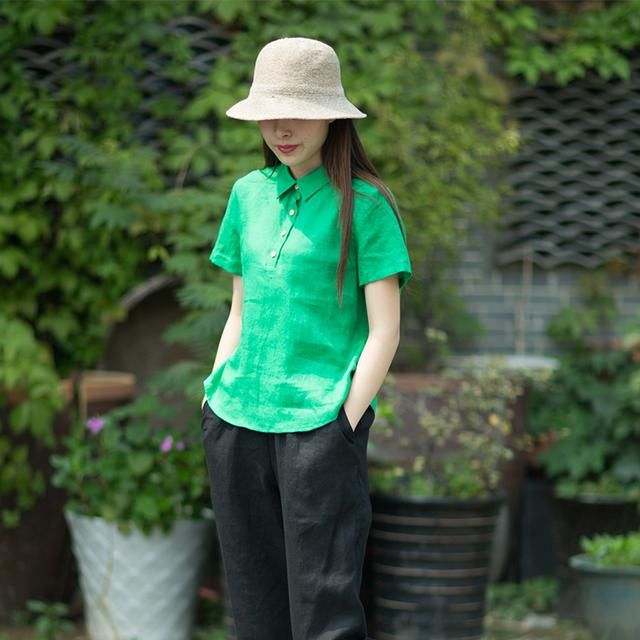 清新亚麻文艺衫，清凉色，让简单和美好每天伴随你