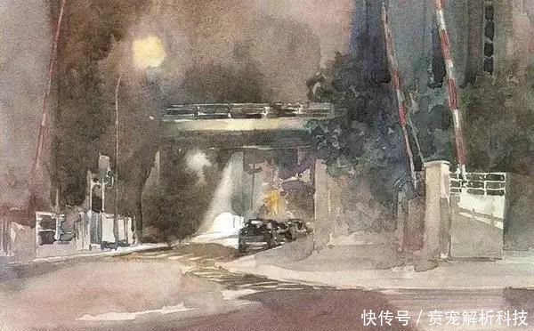  『画家』法国画家的灰调水彩画,太有质感啦