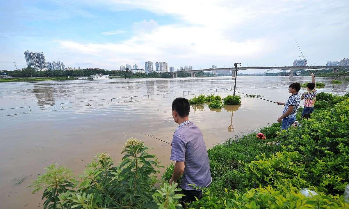  影响鱼群逗@春季钓鱼选钓位很重要，钓深、钓浅，随时间而改变！