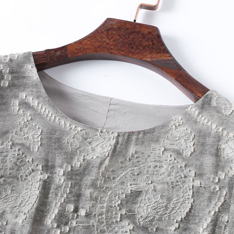 不到1米6的女子有福了!新上的棉麻“秋”裙，不穿高跟鞋也显高