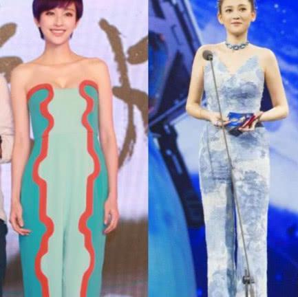 陈乔恩穿超美连体裤，网友：像打了石膏！看到张俪穿的，网友怎么