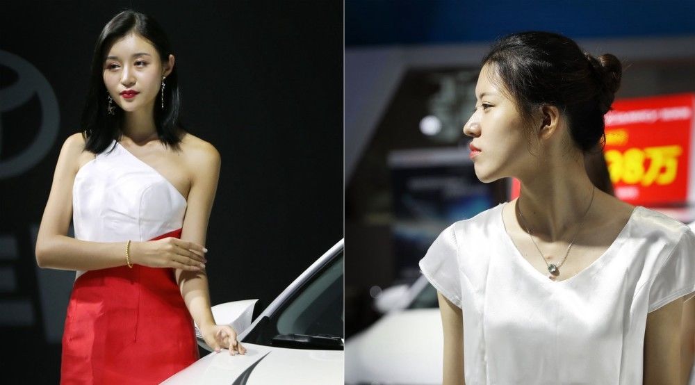  [逆天]山东烟台车展美女导购颜值逆天，吸睛指数不输车模