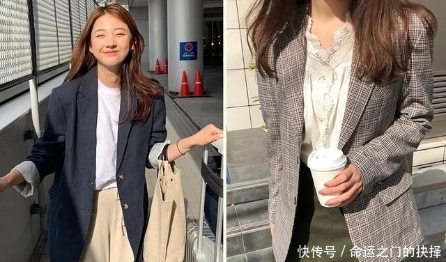  #连衣裙#4套小西装穿搭look，小个子照着穿，气质又显高
