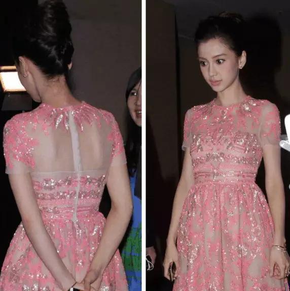 同穿粉色裙，吴谨言清纯活泼，秦岚端庄优雅，而她却土的不像话！