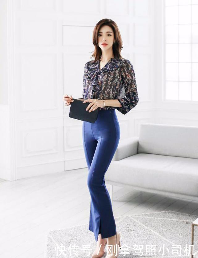  「精致」紧身喇叭裤时尚精致，完美修饰腿部曲线，腿粗妹子的福利！