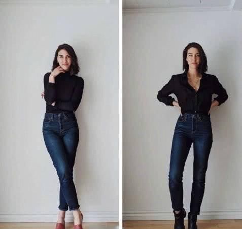  #面料#牛仔裤如何穿出帅气感？18套极简风穿搭示范，低调显品质！