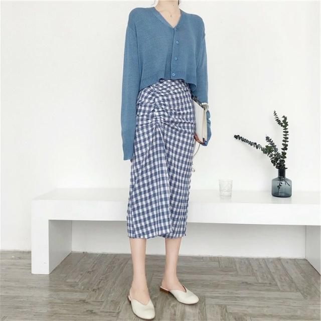 霜降了，裙子可以收起来了，看看这12款晚风套装，洋气又美嫩