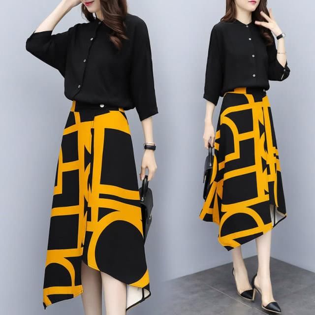 霜降了，裙子可以收起来了，看看这12款晚风套装，洋气又美嫩