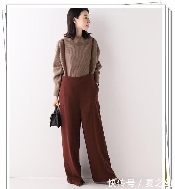  [适合]背带裤日系look，适合早春搭配针织衫和外套的造型分享
