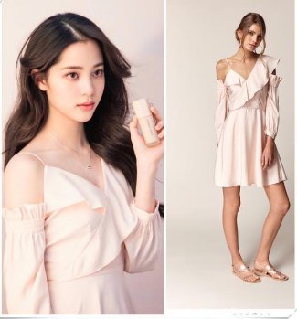 欧阳娜娜18岁穿露肩裙比35岁韩雪还女人，网友:太成熟了