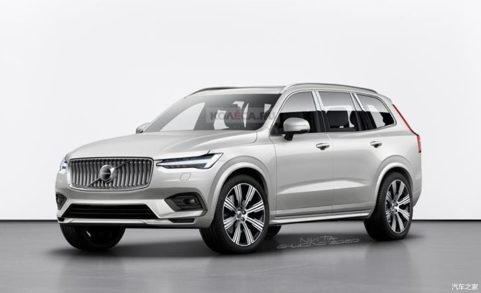  「全尺寸」沃尔沃全新XC100渲染图曝光！车长或超5.1m，对标奔驰GLS、宝马X7