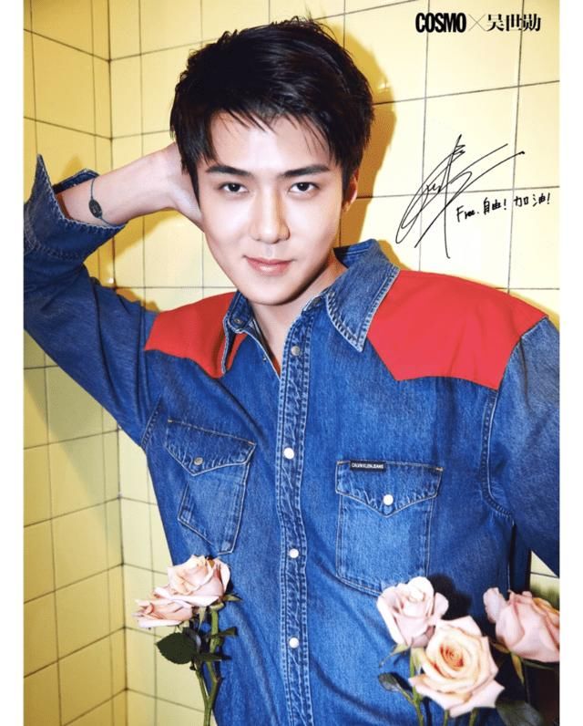 [吴世勋]SM两大门面的颜值暴击！俊美吴世勋，绝美林允儿，前后辈同登封面