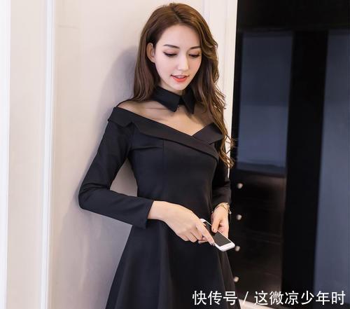 [减龄]今年春节流行的郝本风小黑裙太美了，70后女人穿尤其减龄！