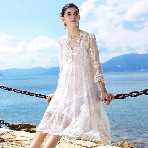 唯美的蕾丝连衣裙，深到骨子里的优雅