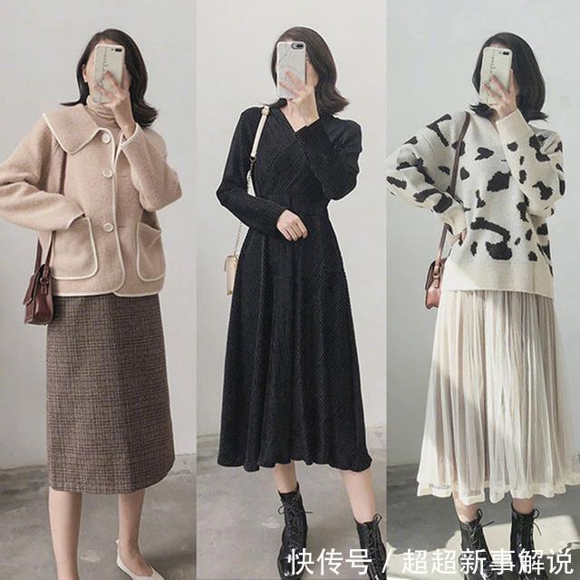 「针织衫」内搭这么穿很洋气,简约精致风,无论年纪大小都能穿出好气质