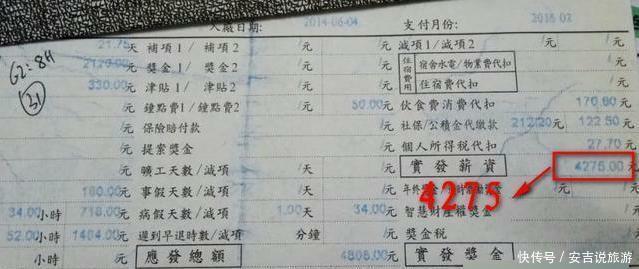  多少钱@富士康员工工资单曝光, 看看他们一个月挣多少钱 看完真