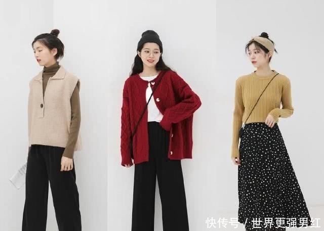 针织@早春出游怎么穿?27套学生党日常搭配示范,照着穿准没错!