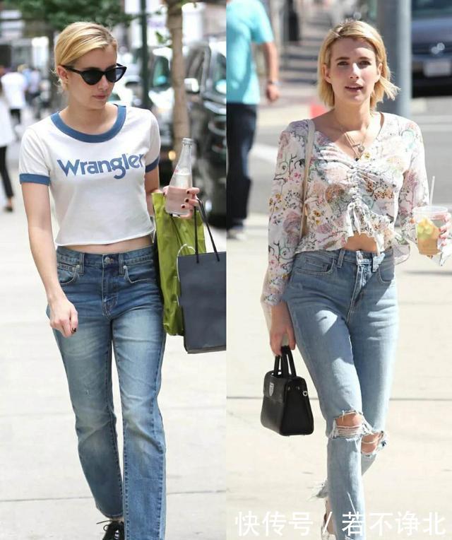 『EmmaRoberts』春季穿平底鞋如何搭配显高显瘦又时髦?跟EmmaRoberts学就对啦!