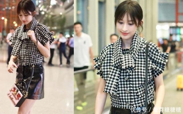 张俪豁出去了，肚脐眼儿镶钻也就算了，这裤子“裂”的也够个性