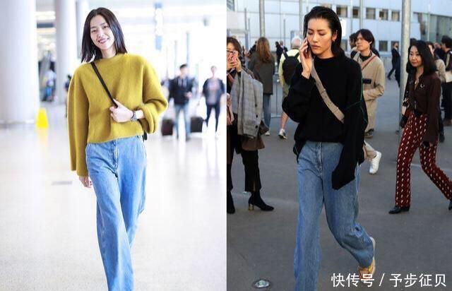 「人手」牛仔裤人手必备,初春又少不了针织衫,两者将碰撞出怎样的火花?