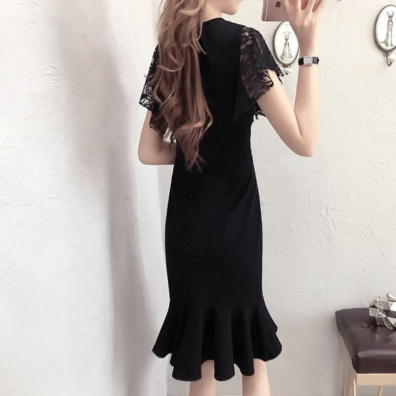 还有一种裙叫鱼尾裙，让你轻松穿出s型，搭高跟鞋显高显瘦美爆了