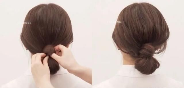  #蓬松#春夏必备丸子头绑法，不扯头皮、发量少也绑出蓬松包包头