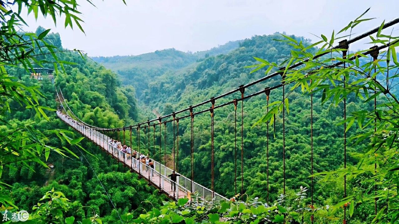 距地面162米的全国第一高空峡谷索桥，敢挑战吗?