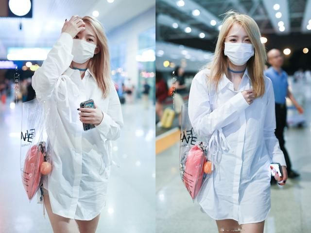 孟美岐胆真大！短裤短到看不见，1万5透明包包毫无隐私可言！