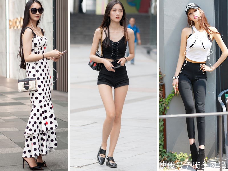 六位赏心悦目的美女，服装风格各异，美的效果却都是养眼！